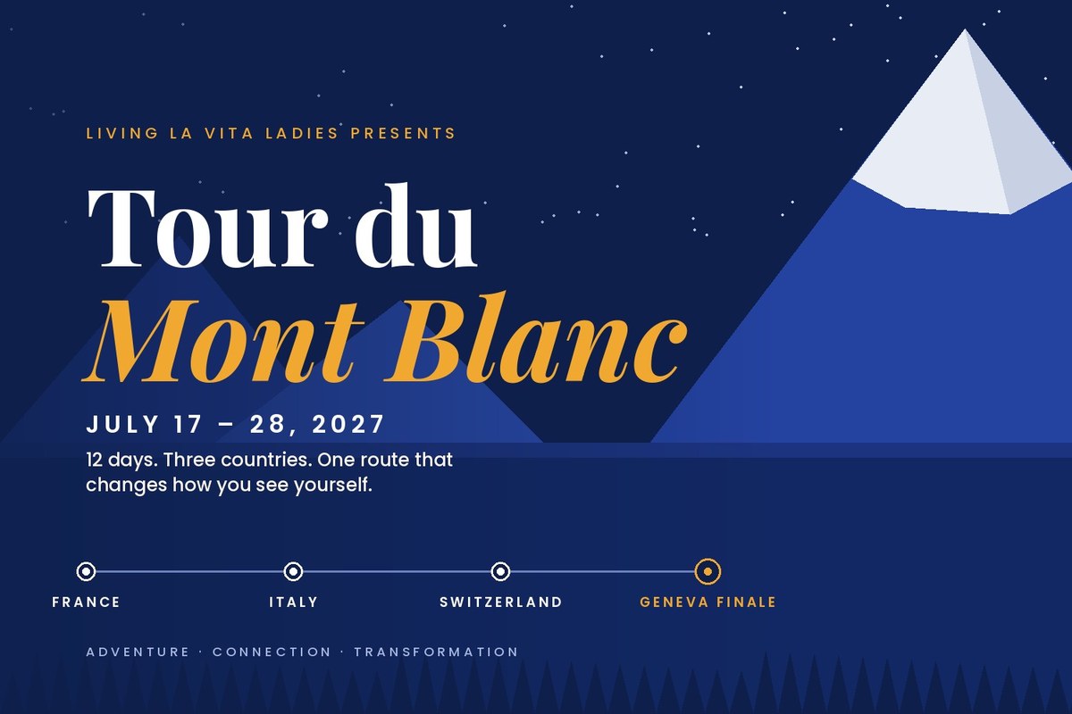 Tour du Mont Blanc 2027 with Living La Vita Ladies