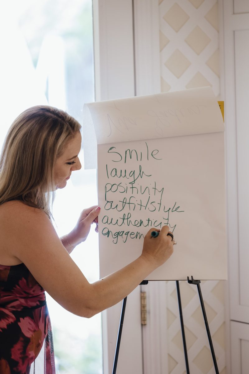 Flip chart brainstorm during the Becoming Magnetic workshop